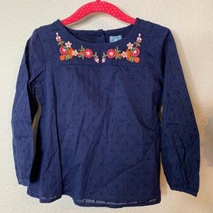 NWT Girl’s Baby Gap Embroidered Long Sleeve Top